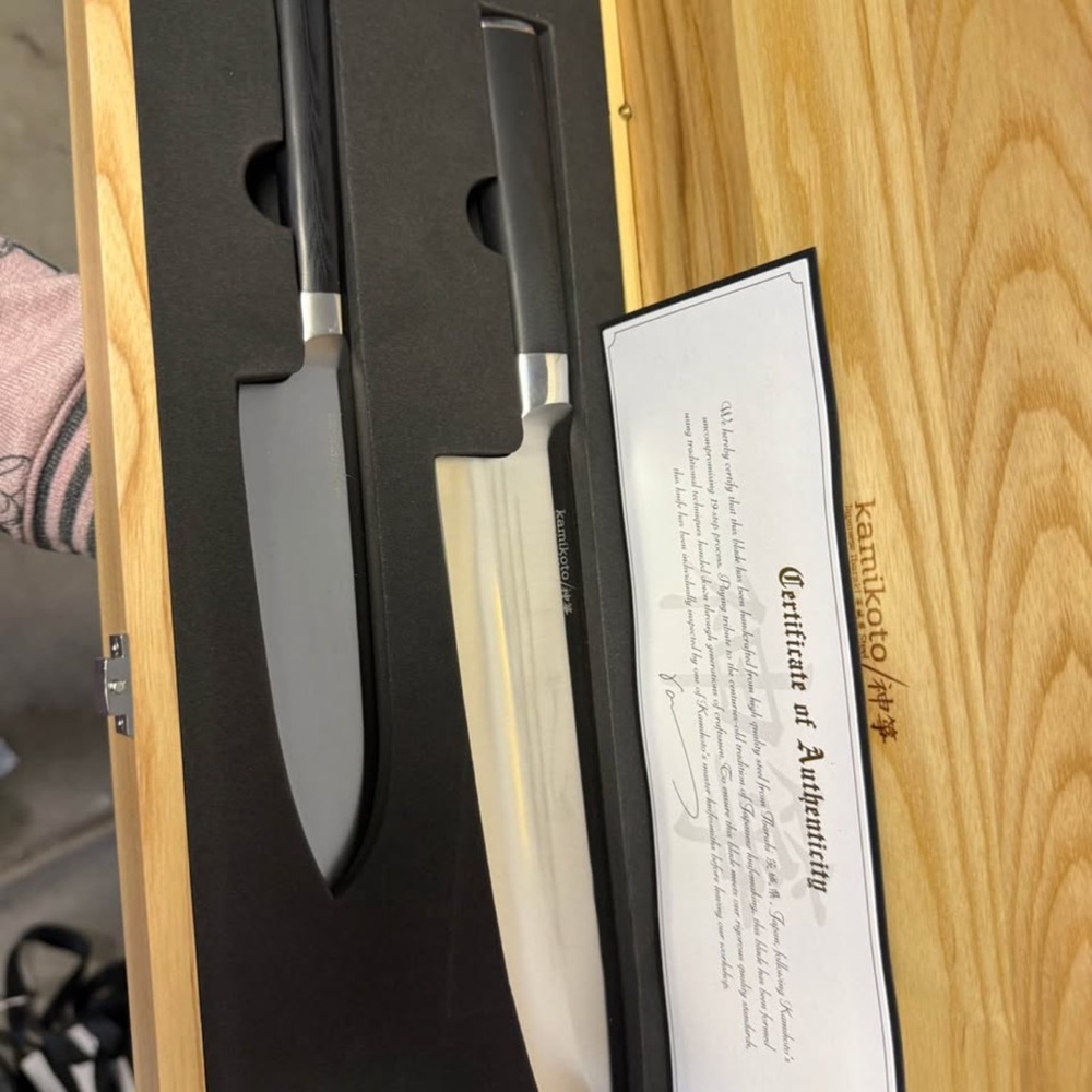 Kamikoto Knife set whole set w/certificates of authenticity
